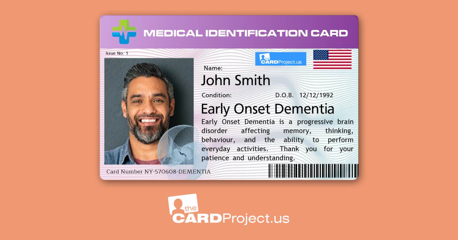 Early Onset Dementia Premium Card (FRONT)